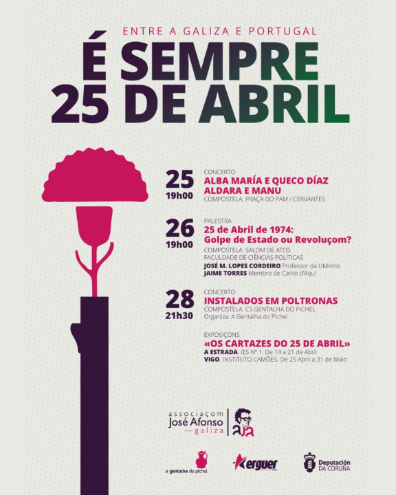 Entre a #Galiza e #Portugal é sempre #25deAbril!